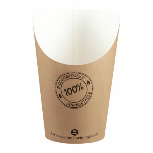 Pommes Boxen Snackboxen aus Karton, 11cm, 50 Stk.