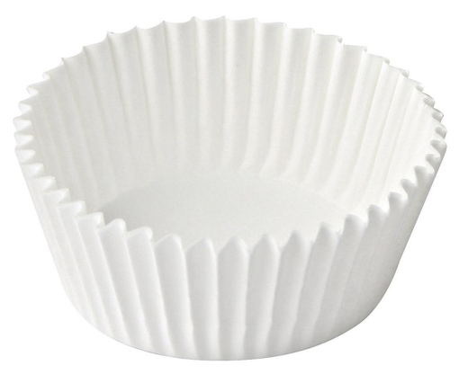 Gebäckkapseln weiß Ø 35 x 20 mm, 1000 Stk.