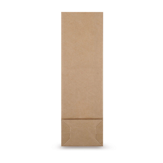 Blockbodenbeutel Natron Kraftpapier braun 80 + 50 x 250mm, 500 Stk.