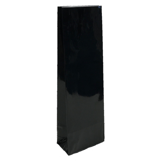 Blockbodenbeutel Schwarz 80 + 50mm x 250mm 3-lagig, 100 Stk.