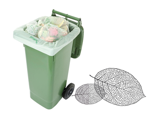 BIOMAT kompostierbare Abfallbeutel für organische Abfälle | 120L / 140L 88x130cm, 10 Stk.