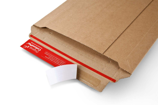 ColomPac Versandtaschen 250 x 340 x -50 mm extrem starke Wellpappe Selbstklebeverschluss Aufreißfaden braun