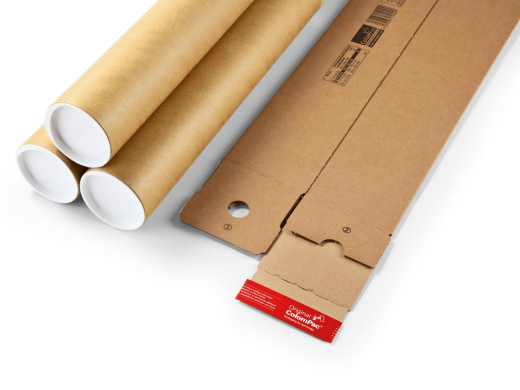 ColomPac Planversandbox 730 x 115 x 115mm mit Selbstklebeverschluss & Aufreißfaden braun