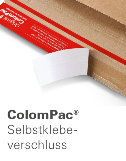 ColomPac Universal-Versandverpackung 355 x 250 x -105mm Extra Stabil mit Selbstklebeverschluss & Aufreißfaden