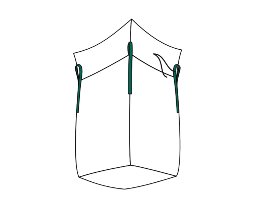 Big Bag 90x90x110cm unbeschichtet SWL 1.500kg mit Schürze UV-Resistent