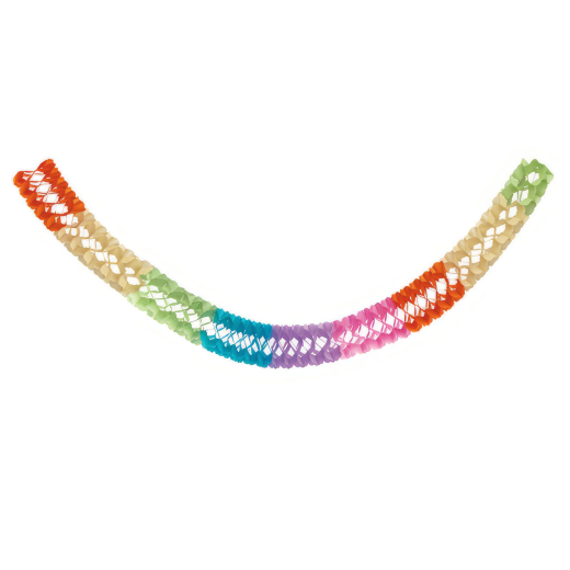 Girlande 'Farbenspiel' aus Papier, schwer entflammbar, Ø17cm, 10m, 1 Stk.