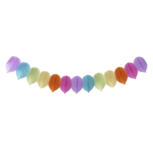 Ballon-Girlande 'Farbenspiel' aus Papier schwer entflammbar 18x13.3cm 7.2m, 1 Stk.