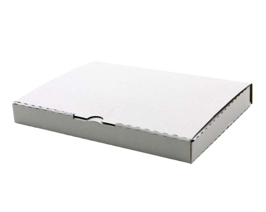 Versandkarton 255x190x20mm schnelle Aufrichtung mit Steckverschluss Großbrief Maxibrief A5 B5 weiß