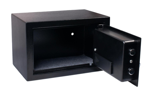 Tresor Safe 31x20x20cm mit elektronischem Zahlenschloss für Tisch/Wandmontage anthrazit