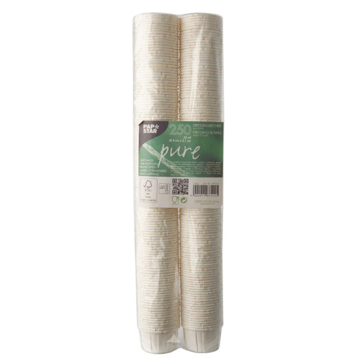 Dressingbecher aus Papier FSC®-zertifiziert 35 ml weiss, 250 Stk.