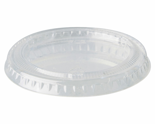 PAPSTAR Deckel für Portionsbecher, PLA rund Ø 6 cm transparent, 50 Stk.