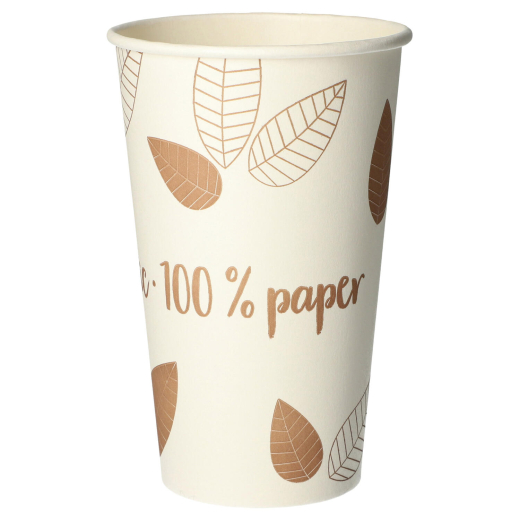 Heißgetränke Trinkbecher Coffee to Go unbeschichtet braun 400ml, 50 Stk.