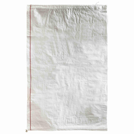 Schwerlastsack Gewebesack Laubsack Styroporsack Lagersack PP mit rotem Streifen 800 x 1250 mm 120g WEISS