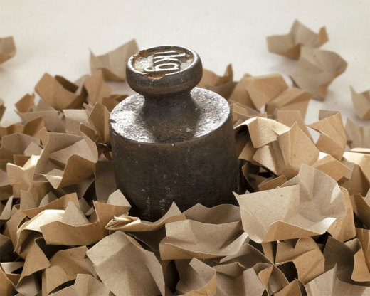 DECOFILL dekorative Papier-Verpackungschips Polsterchips, weiß beidseitig, 400 Liter