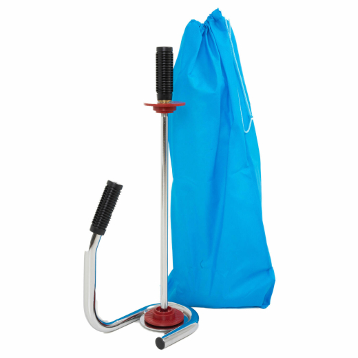 Abroller Abrollgerät DE LUXE chrom für Handstretchfolie Handwickelfolie