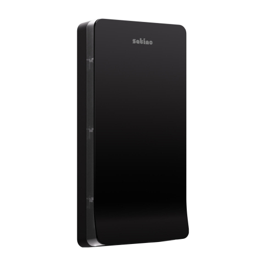 Satino Hyginity Falthandtuchspender Interfold XL, System PT2, 66,5 cm x 31,6 cm x 12,9 cm, schwarz