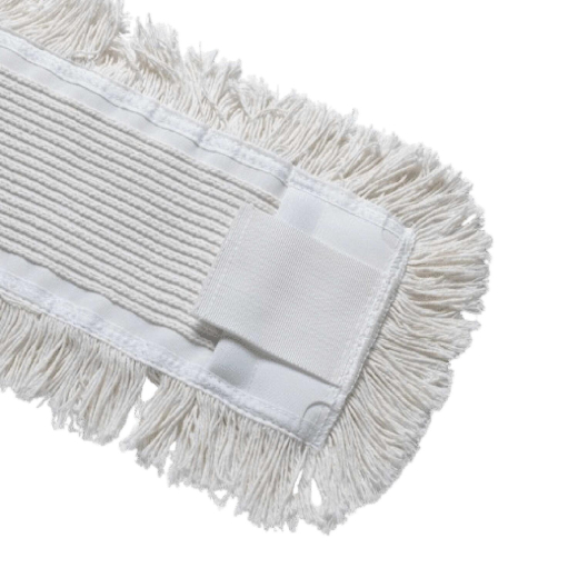 Baumwollmopps Premium mit Tasche und Lasche weiss 40cm, 10 Stk.