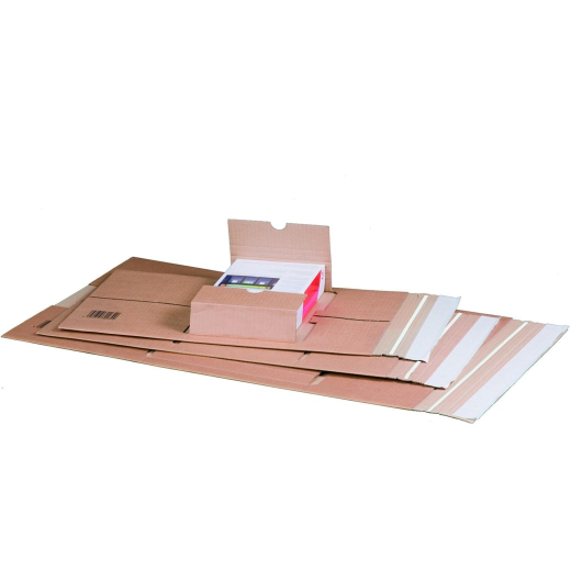 Universalverpackung 305x230mm bis 100mm Höhe zentrale Packgutaufnahme Selbstklebeverschluss Aufreißfaden A4