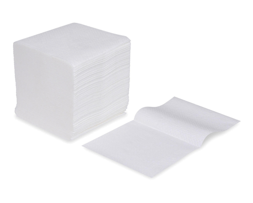 Faltwischtücher Putztücher Tissue Wischtücher 2-lagig weiß 10,5x21cm, 9000 Stk.
