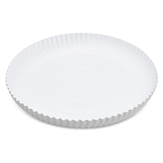 Pappteller 'RECY' rund tief Ø26cm weiß, 50 Stk.