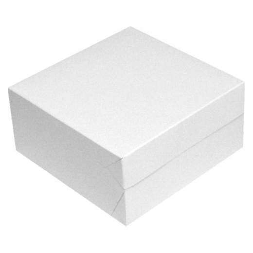 Kuchenkarton Tortenkarton 30x30x10cm, weiß, 50 Stk.
