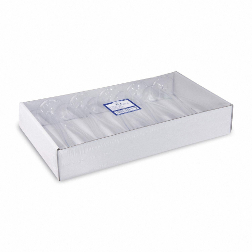 Einweg-Sektglas Champagnerglas 100ml, PS, 1 tlg., transparent glasklar, 10 Stk.