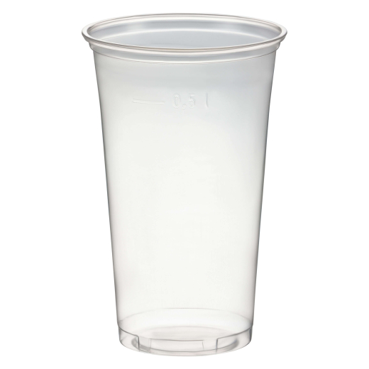 Trinkbecher Smoothiebecher Dessertbecher 500 ml, Ø 95mm, PET, glasklar, 50 Stk.