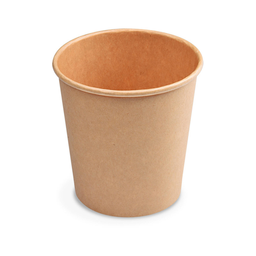 Heiß- und Kaltgetränkebecher Pappbecher braun 80 ml 110 ml 'XS' Ø 62mm, 50 Stk.