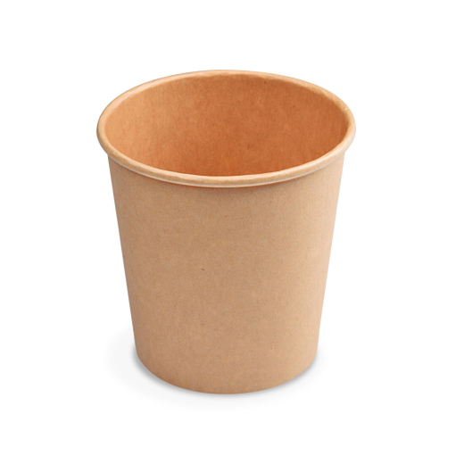 Papierbecher Feinkostbecher Eisbecher rund braun 750 ml Ø 11,5 cm, 50 Stk.