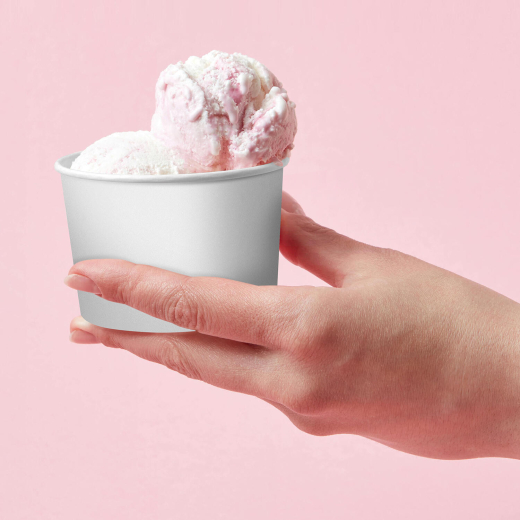 Eisbecher aus Pappe Papierbecher weiß Ø90mm 250 ml, 50 Stk.