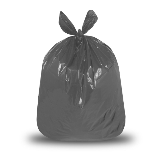 Mülleimerbeutel 30 Liter, 50 x 60 cm gerollt schwarz, stark, 500 Stk.