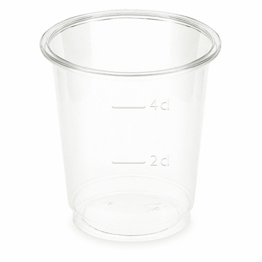 BIO Schnapsbecher glasklar 2 cl / 4 cl 20 ml 40 ml Biokunststoff PLA, 40 Stk.