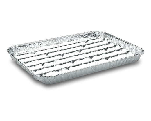Alu-Grillpfannen Grillschalen BBQ, 34.4 x 22.4cm, mehrfach verwendbar, 5 Stk.