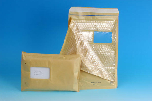 AROFOL WIN Luftpolstertasche 7/G-17, 230x340mm, mit Fenster, für C4+, braun