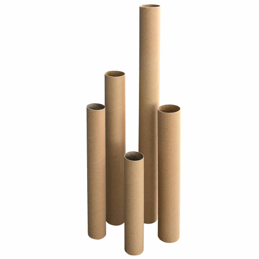 Versandrohre Versandhülsen rund 63 x 640 mm braun ohne Deckel | Format A2 A1