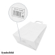 Papiertragetaschen 28 x 22 x 10 cm mit EAN-Code weiss, 50 Stk.