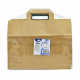 Papiertragetaschen 27 x 32 x 16 cm mit EAN-Code braun, 50 Stk.