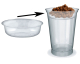 Einsatz für PET-Trinkbecher Smoothiebecher Dessertbecher mit Ø 95 mm, 100 Stk.