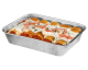 Alu-Menüschalen Aluschalen ungeteilt 1150 ml, 227 x 177 x 39 mm, 100 Stk.
