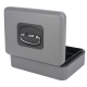 Deluxe Geldkassette mit praktischer Öffnungsfunktion 250mm, silber