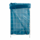 Gitterabfallkorb faltbar, 360x255x620mm, praktisch, hygienisch, weiß beschichtet