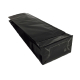 Blockbodenbeutel Schwarz 80 + 50mm x 250mm 3-lagig, 100 Stk.
