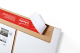 ColomPac Universal-Versandverpackung 353 x 245 x -102mm mit doppeltem Selbstklebeverschluss & Aufreißfaden weiß