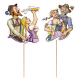 Deko-Picker 'Trachtenpärchen Oktoberfest', 160 mm, 100 Stk.