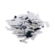 Konfetti Kanone silber-metallic 20cm schwer entflammbar
