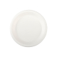Teller aus Bagasse, naturweiß, rund Ø18cm, 50Stk. 
