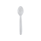 Eislöffel Kaffeelöffel Mehrweg spülmaschinengeeignet 13cm transparent, 50 Stk