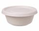 Dressingbecher Dipschale 30ml rund aus Bagasse (Zuckerrohrfasern) inkl Deckel, 150 Stk.