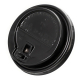 Domdeckel mit Verschlußklappe schwarz für Pappbecher COFFEE TO GO 90mm Ø, 100 Stk.