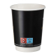 Kaffeebecher Heißgetränkebecher doppelwandig GOURMET FRESH COFFEE 300ml 330ml, 25 Stk.
